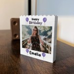 Personalised Birthday Gift For Wome Brick Photo Block Daughter