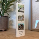 Personalised Triple Collage Family Photo Block Our Family