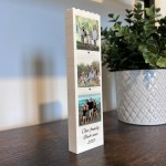 Personalised Triple Collage Family Photo Block Our Family