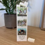 Personalised Triple Collage Family Photo Block Our Family
