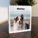 Personalised Photo Bricks Pet Photo Frame Gift For Pet Owner Dog