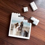 Personalised Photo Bricks Pet Photo Frame Gift For Pet Owner Dog
