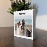 Personalised Photo Bricks Pet Photo Frame Gift For Pet Owner Dog