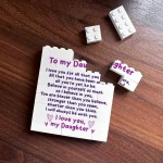 Daughter Sentimental Gift Poem Building Block Daughter Gift Idea