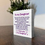 Daughter Sentimental Gift Poem Building Block Daughter Gift Idea