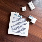 My Son Sentimental Gift Poem Building Block Son Gift From Mum