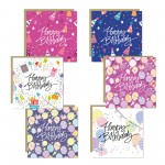 Birthday Cards for Women Best Friends Multipack of 6 Cards
