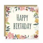 Birthday Card For Her Happy Birthday Floral Greetings Card Women