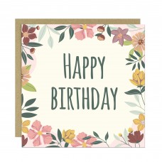 Birthday Card For Her Happy Birthday Floral Greetings Card Women