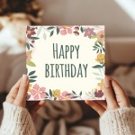 Birthday Card For Her Happy Birthday Floral Greetings Card Women