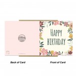 Birthday Card For Her Happy Birthday Floral Greetings Card Women