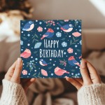 Birthday Card For Her Happy Birthday Bird Greetings Card