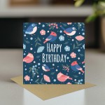 Birthday Card For Her Happy Birthday Bird Greetings Card