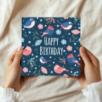Birthday Card For Her Happy Birthday Bird Greetings Card