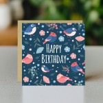 Birthday Card For Her Happy Birthday Bird Greetings Card
