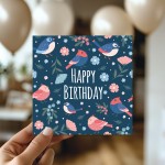 Birthday Card For Her Happy Birthday Bird Greetings Card