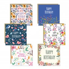 Birthday Cards Assortment 6 Piece Happy Birthday Cards For Women