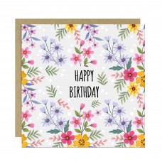 Card For Best Friend Mum Auntie Nan Floral Birthday Card