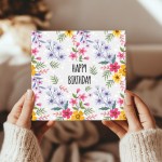 Card For Best Friend Mum Auntie Nan Floral Birthday Card