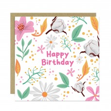 Floral Birthday Card Birthday Cards For Her Happy Birthday Card