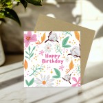 Floral Birthday Card Birthday Cards For Her Happy Birthday Card