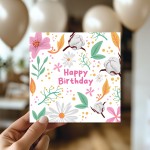 Floral Birthday Card Birthday Cards For Her Happy Birthday Card