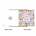 Birthday Cards For Her Floral Birthday Card Happy Birthday Card