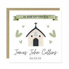 Baptism Card On Your Baptism Day Card For Son Daughter Godson