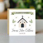 Baptism Card On Your Baptism Day Card For Son Daughter Godson