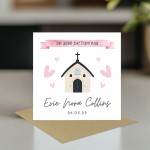 Personalised Baptism Card On Your Baptism Day Card For Daughter