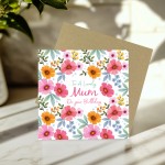 Birthday Card For Mum To A Lovely Mum Birthday Card Floral Card