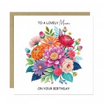 Birthday Card For Mum Lovely Mum On Birthday Mum Card From Son