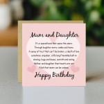 Mother And Daughter Card, Card For Mother, Card For Mum