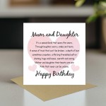 Birthday Card Card for Mum Mother Mum And Daughter Card