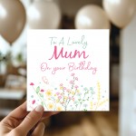 Birthday Card For Mum Mother To A Lovely Mum Birthday Card