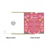 Mothers Day Card Poem Card For Mum Mother To A Beautiful Mum
