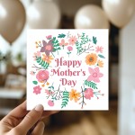 HAPPY MOTHERS DAY CARD Floral Mothers Day Card Nan Card Mum Card