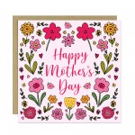 Floral Mothers Day Card, Nan Card, Mum Card, Card From Daughter