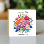 Mothers Day Card For Mum Lovely Mum On Mothers Da, Mum Card