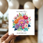 Mothers Day Card For Mum Lovely Mum On Mothers Da, Mum Card