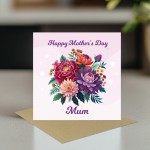 Happy Mothers Day Mum Card Mothers Day Card Mum Card