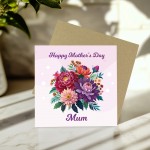 Happy Mothers Day Mum Card Mothers Day Card Mum Card