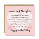 Happy Mothers Day Card Mum And Daughter Card For Mum
