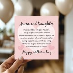 Happy Mothers Day Card Mum And Daughter Card For Mum