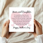 Mothers Day Card For Mum Mother Mum And Daughter Card Mum Poem