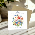 Birthday Card For Mum Mothers Day Card Thank You Card For Mum