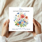 Birthday Card For Mum Mothers Day Card Thank You Card For Mum