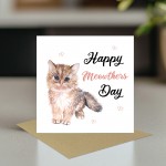 Cat Mother's Day Card, Cute Card for Mums, Mothers Day Cards
