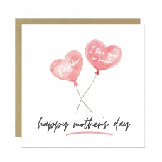 Mothers Day Card Mum I Love You So Much Card From Daughter Son
