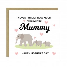 Elephant Mothers Day Card For A Special Mummy Card From Daughter